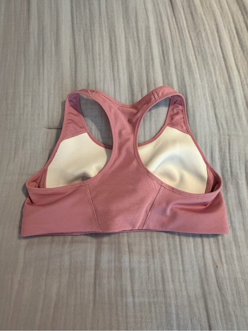 Nike Women’s Rose Pink Racerback Training Sports Bra - Underwire Free Sz M - Picture 2 of 5